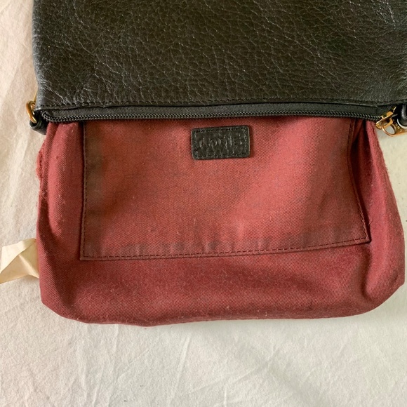 Lodis Black Pebbled Leather Bag – Gold Hardware – Small Shoulder / Clutch Purse - Picture 7 of 11